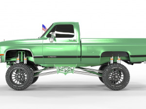 CHEVROLET C10 1500 TRUCK LIFTED 3D Model