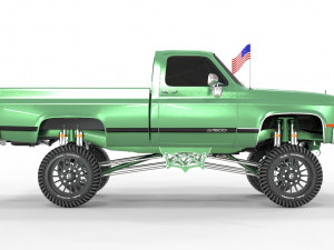 CHEVROLET C10 1500 TRUCK LIFTED 3D Model