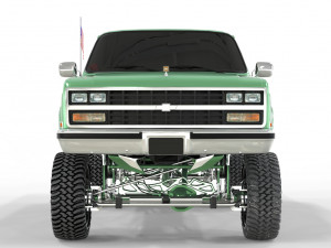 CHEVROLET C10 1500 TRUCK LIFTED 3D Model