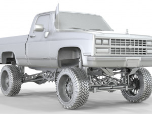 CHEVROLET C10 1500 TRUCK LIFTED 3D Model