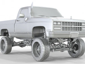 CHEVROLET C10 1500 TRUCK LIFTED 3D Model