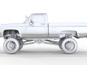 CHEVROLET C10 1500 TRUCK LIFTED 3D Model