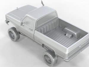 CHEVROLET C10 1500 TRUCK LIFTED 3D Model