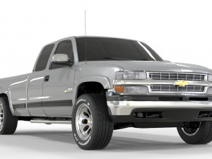 CHEVROLET CHEYENNE 2500 2001 EXTENDED CAB 3D Model
