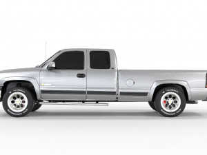 CHEVROLET CHEYENNE 2500 2001 EXTENDED CAB 3Dモデル