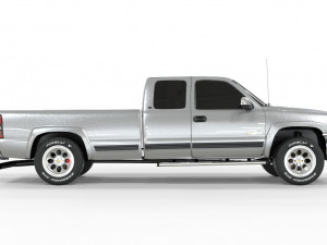 CHEVROLET CHEYENNE 2500 2001 EXTENDED CAB 3Dモデル
