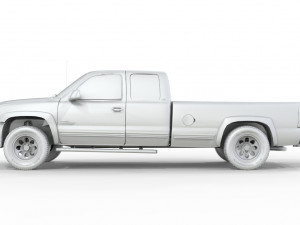CHEVROLET CHEYENNE 2500 2001 EXTENDED CAB 3Dモデル