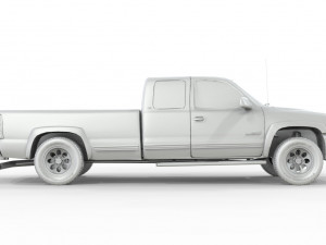 CHEVROLET CHEYENNE 2500 2001 EXTENDED CAB 3Dモデル