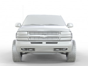 CHEVROLET CHEYENNE 2500 2001 EXTENDED CAB 3Dモデル