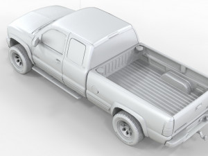 CHEVROLET CHEYENNE 2500 2001 EXTENDED CAB 3Dモデル