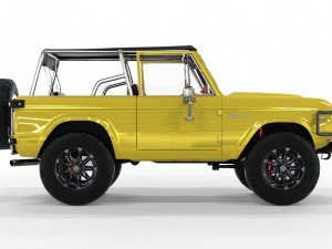CAMIONETA F-O-R-D B-R-O-N-C-O 1975 CONVERTIBLE OFF ROAD Model 3D