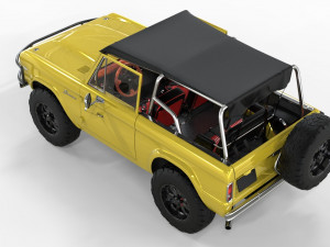 CAMIONETA F-O-R-D B-R-O-N-C-O 1975 CONVERTIBLE OFF ROAD Model 3D