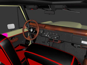 CAMIONETA F-O-R-D B-R-O-N-C-O 1975 CONVERTIBLE OFF ROAD 3D Model