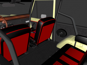 CAMIONETA F-O-R-D B-R-O-N-C-O 1975 CONVERTIBLE OFF ROAD Model 3D