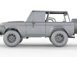 CAMIONETA F-O-R-D B-R-O-N-C-O 1975 CONVERTIBLE OFF ROAD 3D Model