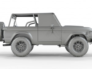 CAMIONETA F-O-R-D B-R-O-N-C-O 1975 CONVERTIBLE OFF ROAD Model 3D