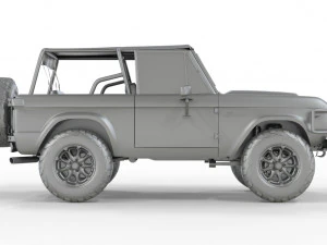 CAMIONETA F-O-R-D B-R-O-N-C-O 1975 CONVERTIBLE OFF ROAD 3D Model
