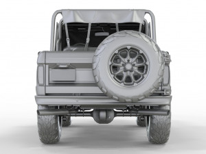 CAMIONETA F-O-R-D B-R-O-N-C-O 1975 CONVERTIBLE OFF ROAD Model 3D
