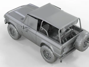 CAMIONETA F-O-R-D B-R-O-N-C-O 1975 CONVERTIBLE OFF ROAD 3D Model
