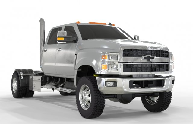 CHEVY 4500 2019 4X4 3D Model .c4d .max .obj .3ds .fbx .stl .blend 