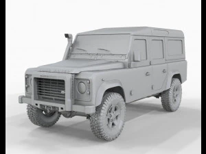 Land Rover Defender 110 2013 3D Model