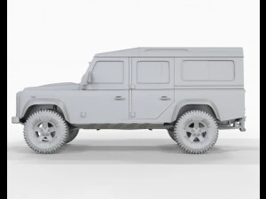 Land Rover Defender 110 2013 3D Model