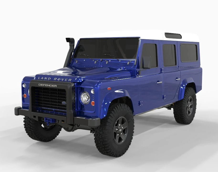 Land Rover Defender 110 2013 3D Model .c4d .max .obj .3ds .fbx .stl .blend 