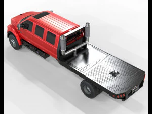 Truck F-650 6 Doors 3D Model