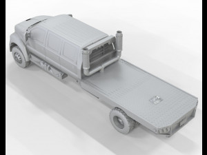 Truck F-650 6 Doors 3D Model