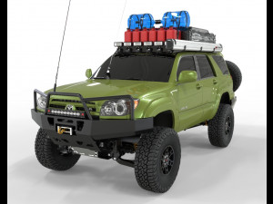 Toyota 4Runner sr5 2005 4x4 Full Accesories 3D Model