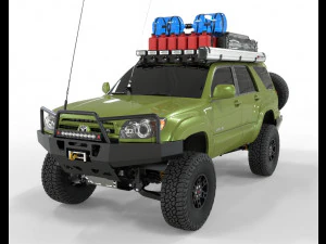 Toyota 4Runner SR5 2005 4x4 Komplettes Zubeh&ouml;r 3D Modell