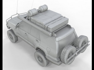 Toyota 4Runner sr5 2005 4x4 Full Accesories 3D Модель