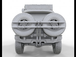 Toyota 4Runner sr5 2005 4x4 Full Accesories 3D Модель