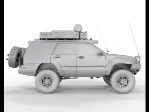 Toyota 4Runner sr5 2005 4x4 Full Accesories 3D Модель