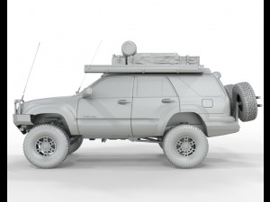 Toyota 4Runner sr5 2005 4x4 Full Accesories 3D Модель