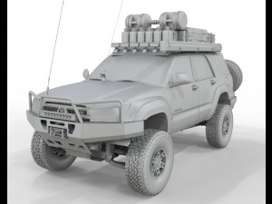 Toyota 4Runner sr5 2005 4x4 Full Accesories 3D Модель