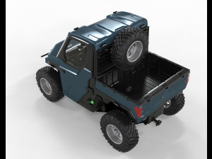 Polaris Ranger 2021 2 Doors Modello 3D
