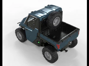 Polaris Ranger 2021 2 Doors 3D Model