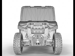 Polaris Ranger 2021 2 Doors Modello 3D