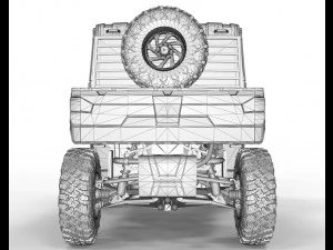 Polaris Ranger 2021 2 Doors 3D Model