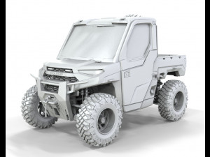 Polaris Ranger 2021 2 Doors Modello 3D