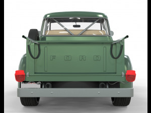 Pick Up F100 1956 Stock Model 3D