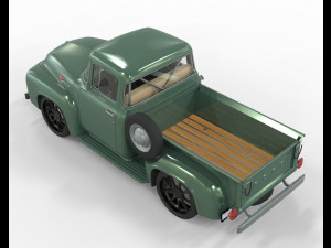 Pick Up F100 1956 Stock Model 3D