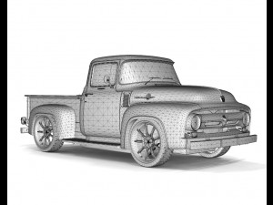 Pick Up F100 1956 Stock Model 3D