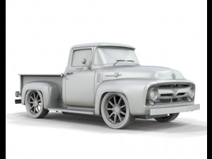 Pick Up F100 1956 Stock Model 3D