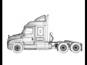 2019 Freightliner Cascadia 3D Model