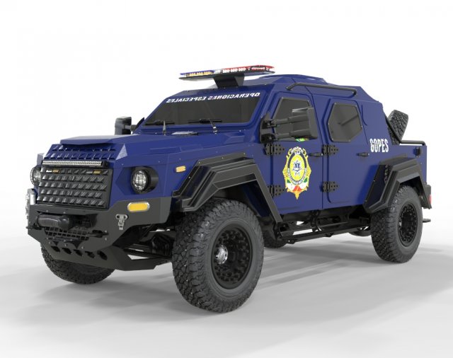 Armored military Truck 3Dモデル .c4d .max .obj .3ds .fbx .stl .blend 