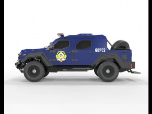 Armored military Truck 3Dモデル