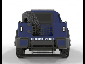 Armored military Truck 3Dモデル