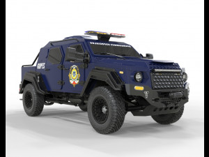 Armored military Truck 3Dモデル